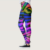 Abstrakte Rainbow Holographic Look Leggings (Links)