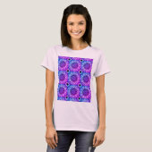 Abstrakte Rainbow Hydrangea-Blume T-Shirt (Vorne ganz)