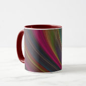 Abstrakte Rainbow-Keramik-Tasse Tasse (Vorderseite Links)