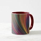 Abstrakte Rainbow-Keramik-Tasse Tasse (VorderseiteRechts)
