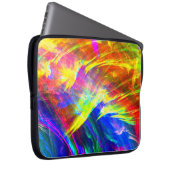 Abstrakte Rainbow Kunst Laptopschutzhülle (Vorne Rechts)