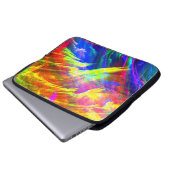 Abstrakte Rainbow Kunst Laptopschutzhülle (Vorne Knopf)