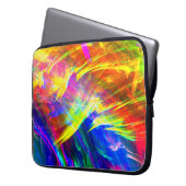 Abstrakte Rainbow Kunst Laptopschutzhülle (Vorderseite Links)