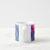 Abstrakte Rainbow-Lampen Espressotasse (Rückseite)