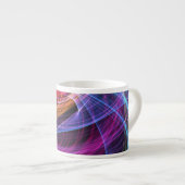 Abstrakte Rainbow-Lampen Espressotasse (Vorderseite Rechts)