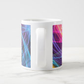 Abstrakte Rainbow-Lampen Jumbo-Tasse (Rückseite)