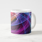 Abstrakte Rainbow-Lampen Jumbo-Tasse (Vorderseite Rechts)
