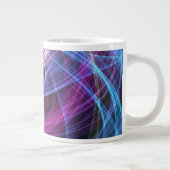 Abstrakte Rainbow-Lampen Jumbo-Tasse (Rechts)