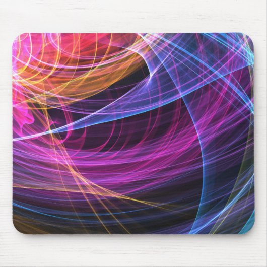 Abstrakte Rainbow-Lampen Mousepad (Vorne)
