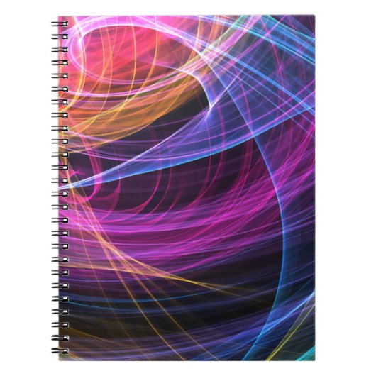 Abstrakte Rainbow-Lampen Notizblock (Vorderseite)