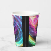 Abstrakte Rainbow-Lampen Pappbecher (Rechts)