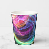 Abstrakte Rainbow-Lampen Pappbecher (Vorderseite)