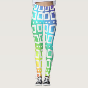 Abstrakte Rainbow-Leggings Leggings