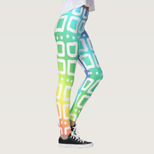 Abstrakte Rainbow-Leggings Leggings (Rechts)