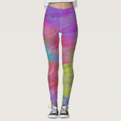 Abstrakte Rainbow-Leggings Leggings (Vorderseite)