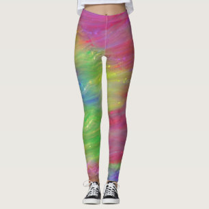 Abstrakte Rainbow-Leggings Leggings