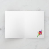 Abstrakte Rainbow-Lorikeet-Farbige Spritzer Karte (Innenseite)