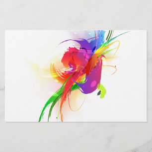 Abstrakte Rainbow Lorikeet Paint-Spritzer