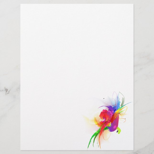 Abstrakte Rainbow Lorikeet Paint-Spritzer (Vorderseite)