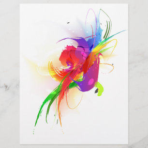 Abstrakte Rainbow Lorikeet Paint-Spritzer