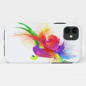 Abstrakte Rainbow Lorikeet Paint-Spritzer Case-Mate iPhone Hülle (Rückseite (Horizontal))