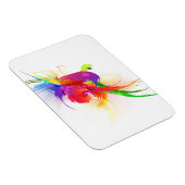 Abstrakte Rainbow Lorikeet Paint-Spritzer Magnet (Rechte Seite)