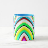 Abstrakte Rainbow-Marble-Wirbel Tasse (Zentrum)