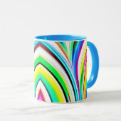 Abstrakte Rainbow-Marble-Wirbel Tasse (VorderseiteRechts)