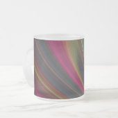 Abstrakte Rainbow Mattiert Glass Tasse (Vorderseite Links)