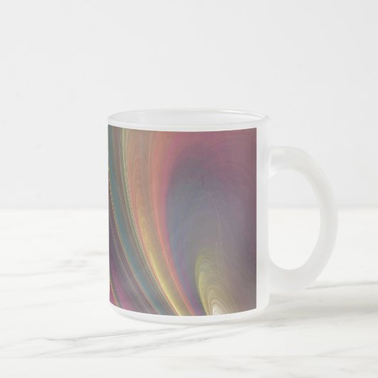 Abstrakte Rainbow Mattiert Glass Tasse (Rechts)