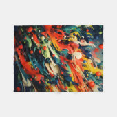 Abstrakte Rainbow Splash Rhapsody Art Fleecedecke (Vorderseite (Horizontal))
