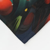Abstrakte Rainbow Splash Rhapsody Art Fleecedecke (Ecke)