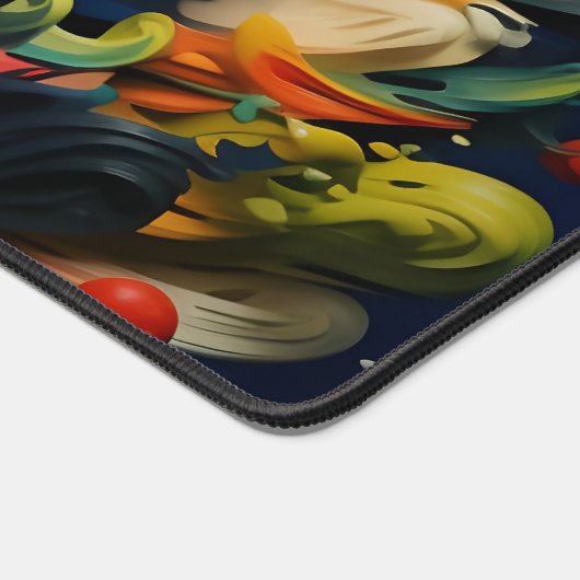 Abstrakte Rainbow Splash Rhapsody Art Schreibtischunterlage (Ecke)