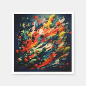 Abstrakte Rainbow Splash Rhapsody Art Serviette (Vorderseite)