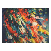 Abstrakte Rainbow Splash Rhapsody Art Tischdecke (Vorderseite (Horizontal))