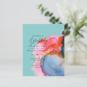 ABSTRAKTE Rainbow-Wasserfarbenhochzeit (Stehend Vorderseite)