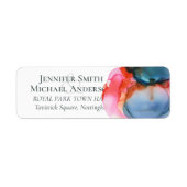 ABSTRAKTE Rainbow-Wasserfarbenhochzeit (Vorne)