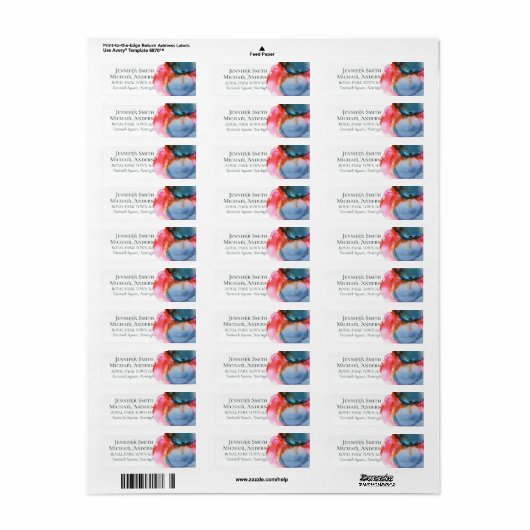 ABSTRAKTE Rainbow-Wasserfarbenhochzeit (Vorne)