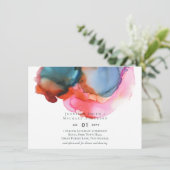 ABSTRAKTE Rainbow-Wasserfarbenhochzeit (Stehend Vorderseite)