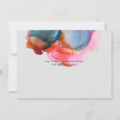 ABSTRAKTE Rainbow-Wasserfarbenhochzeit (Rückseite)