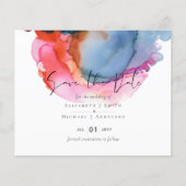 ABSTRAKTE Rainbow-Wasserfarbenhochzeit (Vorderseite)