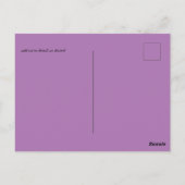 ABSTRAKTE Rainbow-Wasserfarbenhochzeit Postkarte (Rückseite)