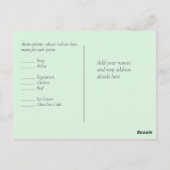 ABSTRAKTE Rainbow-Wasserfarbenhochzeit Postkarte (Rückseite)