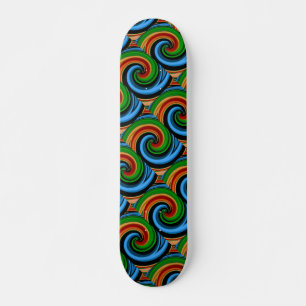 Abstrakte Rainbow-Wirbel Skateboard