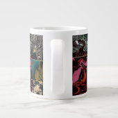 Abstrakte Random elegante Kunst Jumbo-Tasse (Rückseite)