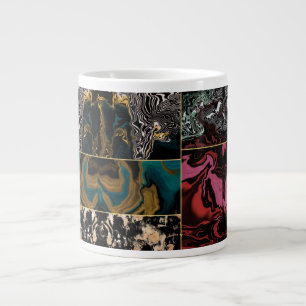 Abstrakte Random elegante Kunst Jumbo-Tasse