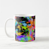 Abstrakte Random Messy Paint Color Explosion Kaffeetasse (Links)