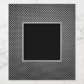 Abstrakte Rasterstruktur Weinetikett (Einzelnes Label)