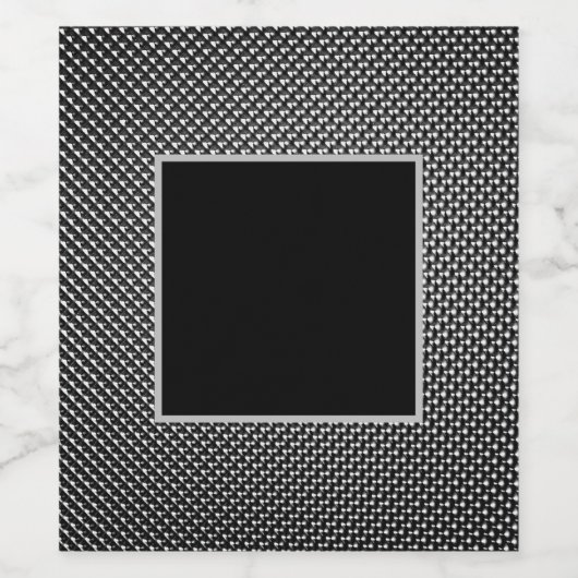 Abstrakte Rasterstruktur Weinetikett (Einzelnes Label)