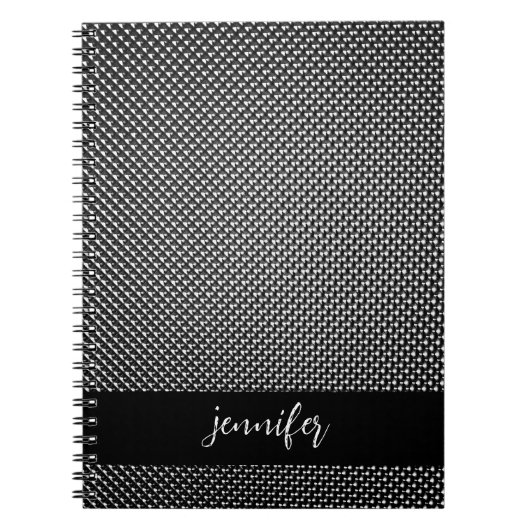 Abstrakte Rastertextur mit benutzerdefinierbarem N Notizblock (Vorderseite)